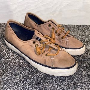 Vintage women’s Sperry Top sider brown boat shoes size 7